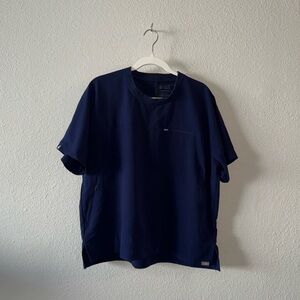Navy Figs Scrub Top